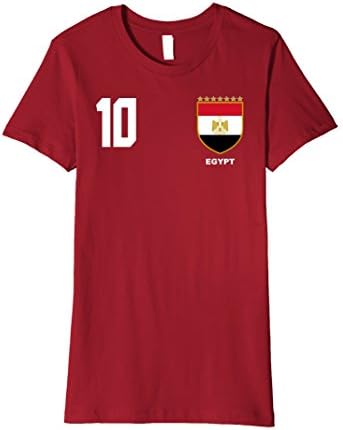 Womens Egypt Football Futbol Soccer Jersey Tshirt Large Cranberry