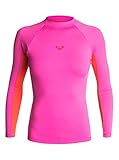Roxy Junior's XY Long Sleeve Rash Guard, Paradise Pink/Orange/Black, Medium