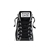 Converse 45 Inch BLACK Flat Shoelaces - fits 7 to 8 eyelets