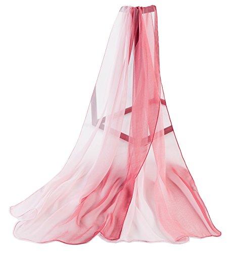 SignareLightweight Chiffon Neck Scarf for Women with vibrant multi-colour