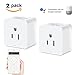 Smart Plug, Wifi Smart plug Works with Alexa Echo Google Home and IFTTT, No Hub Required, White (2 Pack)