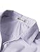 Doublju Womens Slim Fit 3/4 Sleeve Slim Fit Formal Work Wear Simple Shirt Lilac Medium
