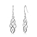 S925 Silver Earrings Enjoit Celtic Knot Drop Dangle Twist Wave Symbol Inifity Ear Loops For Womens