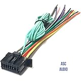ASC Car Stereo Power Speaker Wire Harness Plug for Pioneer / Premier Aftermarket DVD Nav Radio DEH-X6700BT DEH-X4700BT DEH-X2700UI DEH-X5700HD AVH4100NEX,AVH4000NEX AVH-4100NEX AVIC-6100NEX + more