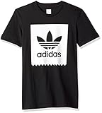 adidas Originals Men's Tops Blackbird Logo Tee, Black/White, Large