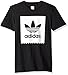 adidas Originals Men's Tops Blackbird Logo Tee, Black/White, Large