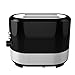 BLACK+DECKER TR2200SBD 2-Slice Extra Wide Slot Toaster, Bagel Toaster, Black/Stainless Steel