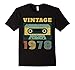 45th Birthday Vintage 1978 Year Old Mixtape T-Shirt