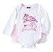 Mud Pie Baby Bunny Tutu Crawler, White/Pink, 0-6 Months