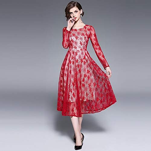 Amazon Sooger 長袖 身を修める やせが目立つ 中長項 レース ワンピースを大盛りする ワンピース ドレス パーティードレス マキシ ワンピース ロングドレス ノースリーブ ラップワンピース フレアスカート レトロワンピース パーティード 2xl パーティードレス 通販