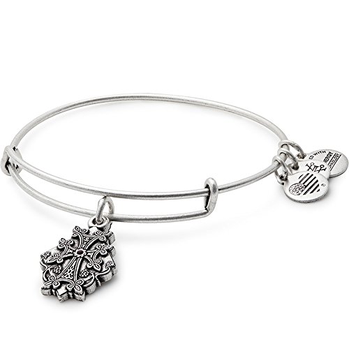 Alex and Ani Armenian Cross Charm Bangle (Silver)