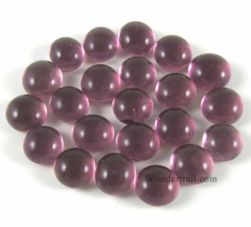 Small Light Purple 9-12mm Glass Bead Tokens (22)