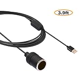 Apoi USB A Male to Socket Female Cable Converter-Black (3.9ft)