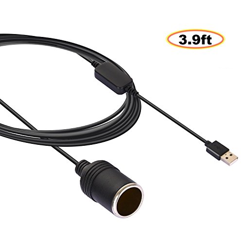 Apoi USB A Male to Socket Female Cable Converter-Black (3.9ft)