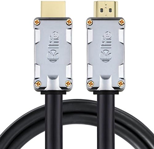 Kolife High Speed HDMI Cable 80ft with Ethernet - 24AWG - Supports 4K, 2160P, 1080P, 3D, HDCP2.2 and ARC - Built in Signal Booster with USB Power Cable (One-Way, Silver)
