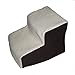 Pet Gear Easy Step Deluxe Soft Step, Cat/Dog Stairs, Sturdy, Lightweight/Portable, Machine Washable Cover, Step II Deluxe