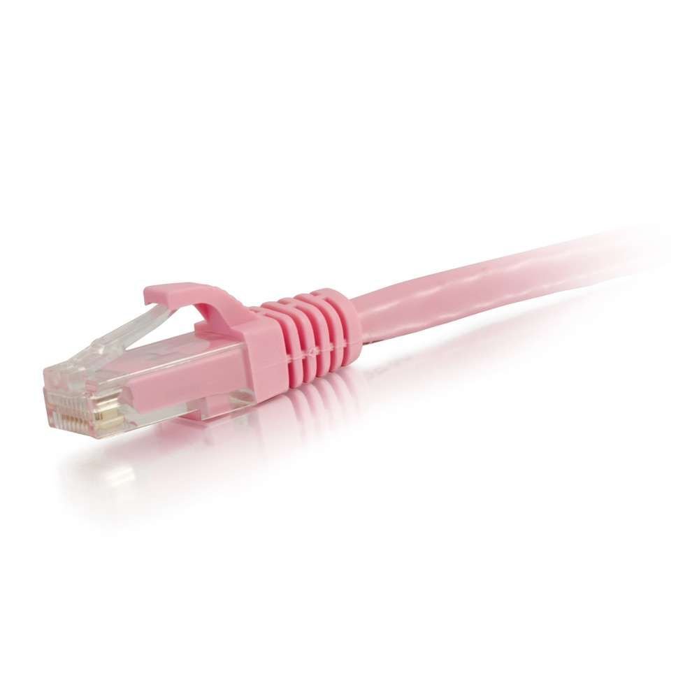 C2G 04060 Cat6 Cable - Snagless Unshielded Ethernet Network Patch Cable, Pink (50 Feet, 15.24 Meters) — image 1
