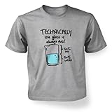 Big Mouth Clothing Little Boys Technically The Glass Is Always Full Kids' -