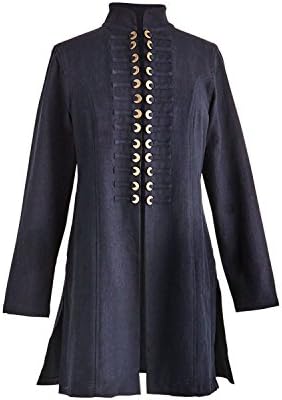 April Cornell Chinese Coins Jacket - Women's Long Sleeve Open Front Fashion Coat - Black - 1X -Size 22