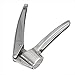 Pro Culinary Garlic Press - Professional Quality Garlic and Ginger Mincer - Dishwasher safe - Silver - Free Recipe Ebook