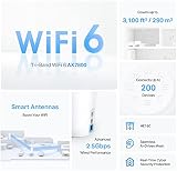 TP-Link Deco X95 AX7800 WiFi 6 Tri-Band Mesh Unit Add-on 2.5Gbps Ports view 3