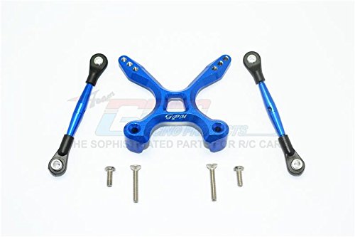 Traxxas Ford GT 4-Tec 2.0 (83056-4) Upgrade Parts Aluminum Rear Tie Rods With Stabilizer - 3Pc Set Blue