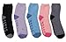 Gilbin Fuzzy Anti-slip Grip Slippers, Soft and Warm - 6-pack, Multi 9-11