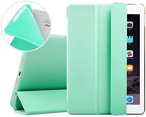 EssFeeni iPad Mini 3 Soft Case, TPU Shell Smart Ultra Slim Shockproof Soft Case Auto Wake / Sleep Magnetic Protective Case Cover for iPad Mini 1/iPad Mini2/iPad Mini 3 Mint Green