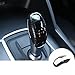 wroadavee ABS Carbon Fiber Style Gear Shift Knob Cover Trim for Alfa Romeo Giulia 2017-2019