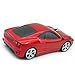 Wireless Car Mouse, TDRTECH 2.4GHz Optical Gaming Mouse Cool Sport Car Wireless Mouse, DPI 1600, 3D - Red