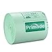 Primode Compostable Bags, 6 Gallon Food Scraps Yard Waste Bags, 100 Count, Extra Thick 0.87 Mil. ASTMD6400 Compost Bags Small Kitchen Trash Bags, Certified By BPI And TÜV AUSTRIA,