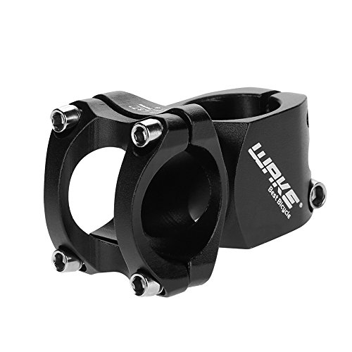 Dioche Bike Handlebar Stem, Aluminum Alloy Mountain Bike Short Handlebar Fixed Stem Cycling Stem 31.8mm