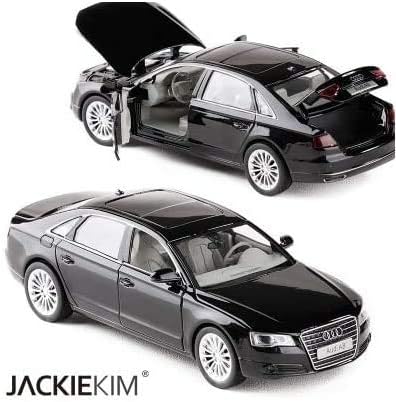 Amazon 高シミュレーション 1 32 アウディ A8 合金車モデル金属玩具車プルバック点滅ミュージカル子供のためのおもちゃ おもちゃの車のる 黒 ミニカー ダイキャストカー おもちゃ