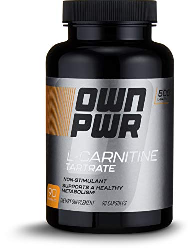 OWN PWR L-Carnitine Tartrate 500 MG, 90 Capsules, Up to 3 Month Supply