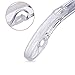 HOUSE DAY Household Mall 3.7 inch 100pcs Clear P-Grab Non-Slip Hanger Grips Rubber Strips Closet Accessories Shoulder Shaper Holder