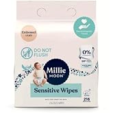 Moon Sensitive Wipes (216 Count)-3 Packs of 72 Wipes(1Box)