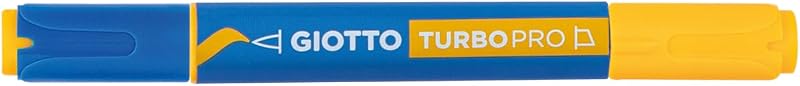 Turbo Pro, marcadores de fibra de ponta dupla, formato redondo, cores variadas, 10 unidades