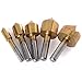 MIBRO 589201 Titanium Coated Wood and Metal Countersink Set, 5 Pieces