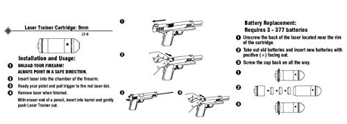 LaserLyte laser trainer 9mm cartridge built in SNAP CAP dry fire training the LASER BULLET is centered in the chamber RUBBER ORINGS great laser training your PISTOL no ammo needed
