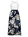 Famulily Women's V-Neck Lace Patchwork Irregular Hem Floral Maxi Dress Medium