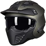 ILM Open Face Motorcycle 3/4 Half Helmet for Dirt