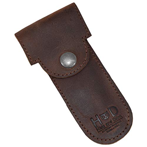 Hide & Drink, Leather Double Edge Protector Case/Barber Razor Sheath Handmade Includes 101 Year Warr - //coolthings.us