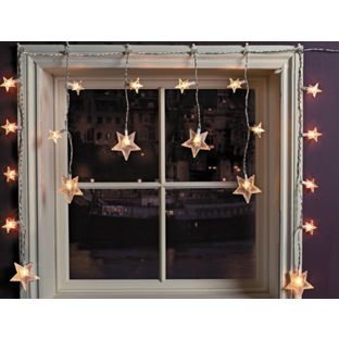 Gorgeously Star Window Christmas Decoration Lights Clear