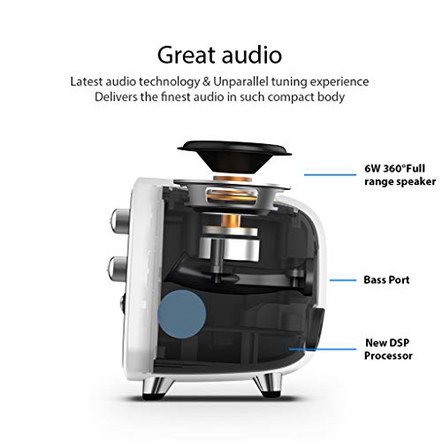 image for Huangou ❤ Smart Speaker ❤ DIVOOM Tivoo DSP-Tuned Retro Style Bluet