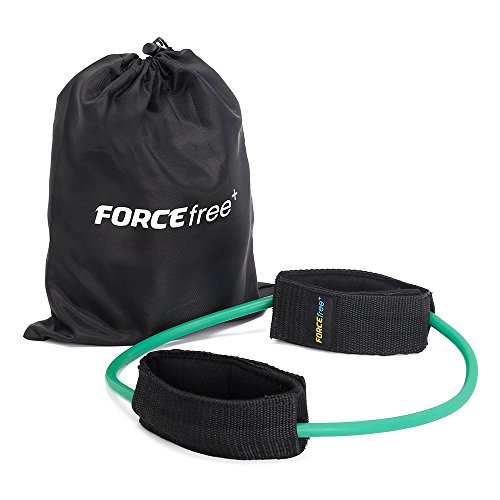 Forcefree+ Resistance Bands Heavy Duty Tube with Padded Ankle Cuffs