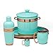 Fiesta , Turquoise 3 quart Double-Walled Ice Bucket with Copper Accents