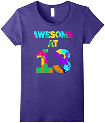 Women's 13th birthday gift shirt for 13 year old teenage girl boy  Small Purple