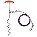 Favorite 16-inch Spiral Stake with 15-feet Tie Out Cable for Large Medium Dogs Outdoors, Camping and Garden
