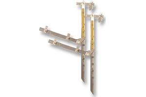 WallWalker 8 Foot Top Plate Hanging Scaffold with Guard Rail Posts (Pack of 2) Light Weight Aluminum Scaffolding Wall Walker Brand - OSHA Compliant …