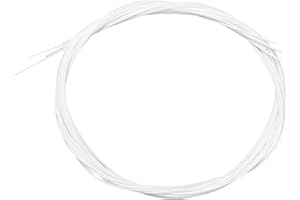 4 Pieces/Set White Durable Nylon Ukulele Strings Replacement Part for 21 Inch 23 Inch 26 Inch String Instrument Useful and Fa